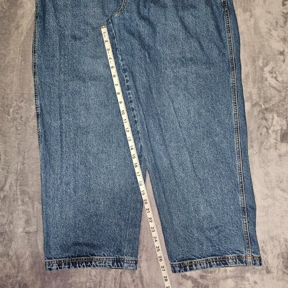 Vintage Ecko Unltd Collection18c Baggy Blue Jeans Men's 34 90ss Y2K Hip Hop Skat - Picture 12 of 16